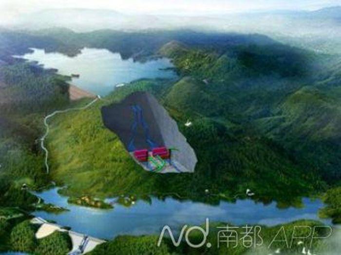 梅蓄電站上水庫正式下閘蓄水
