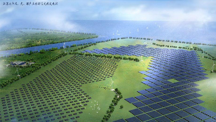 江蘇大豐風(fēng)、光、灘產(chǎn)業(yè)旅游區(qū)光伏發(fā)電項目